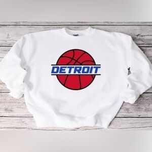 Detroit Pistons Basketball Crewneck